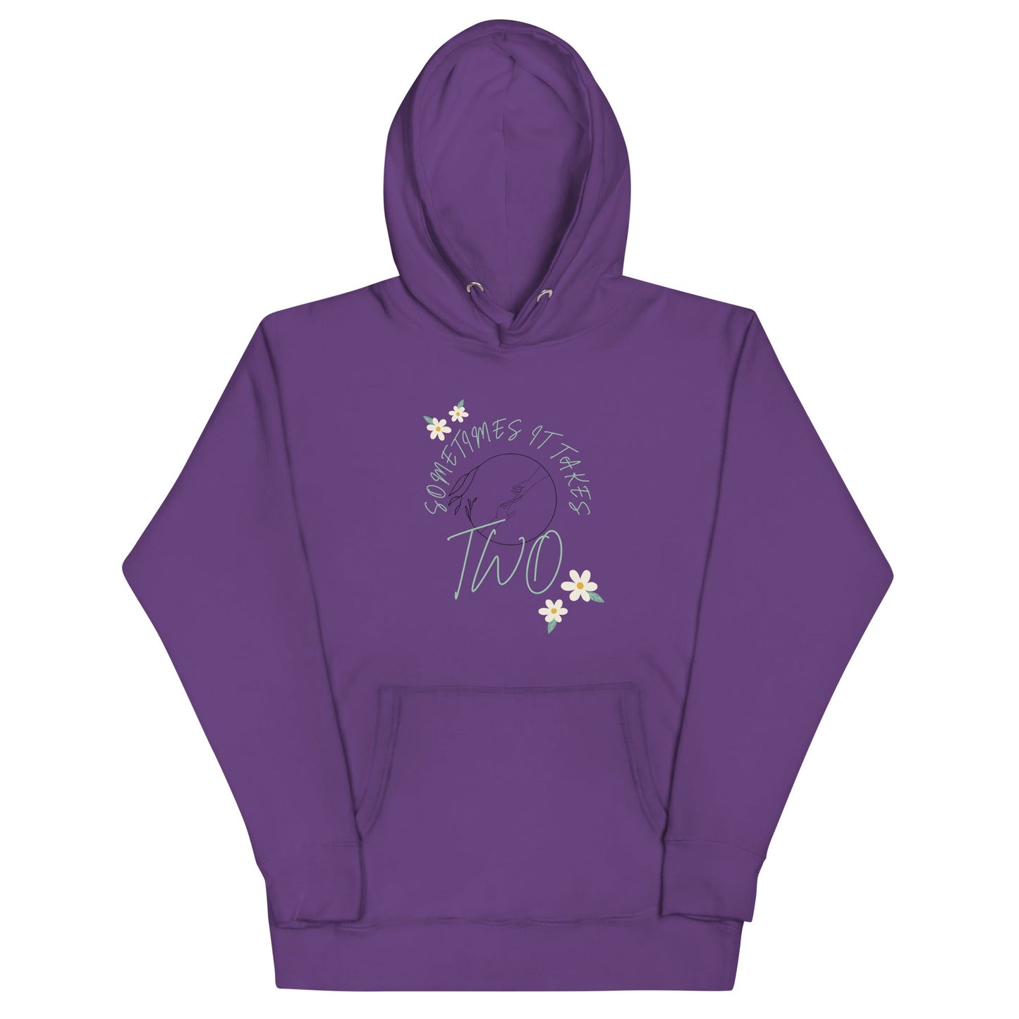 Duet Hoodie - Left Placement product image 7 in Navy Blazer, size S, with front view and left placement.