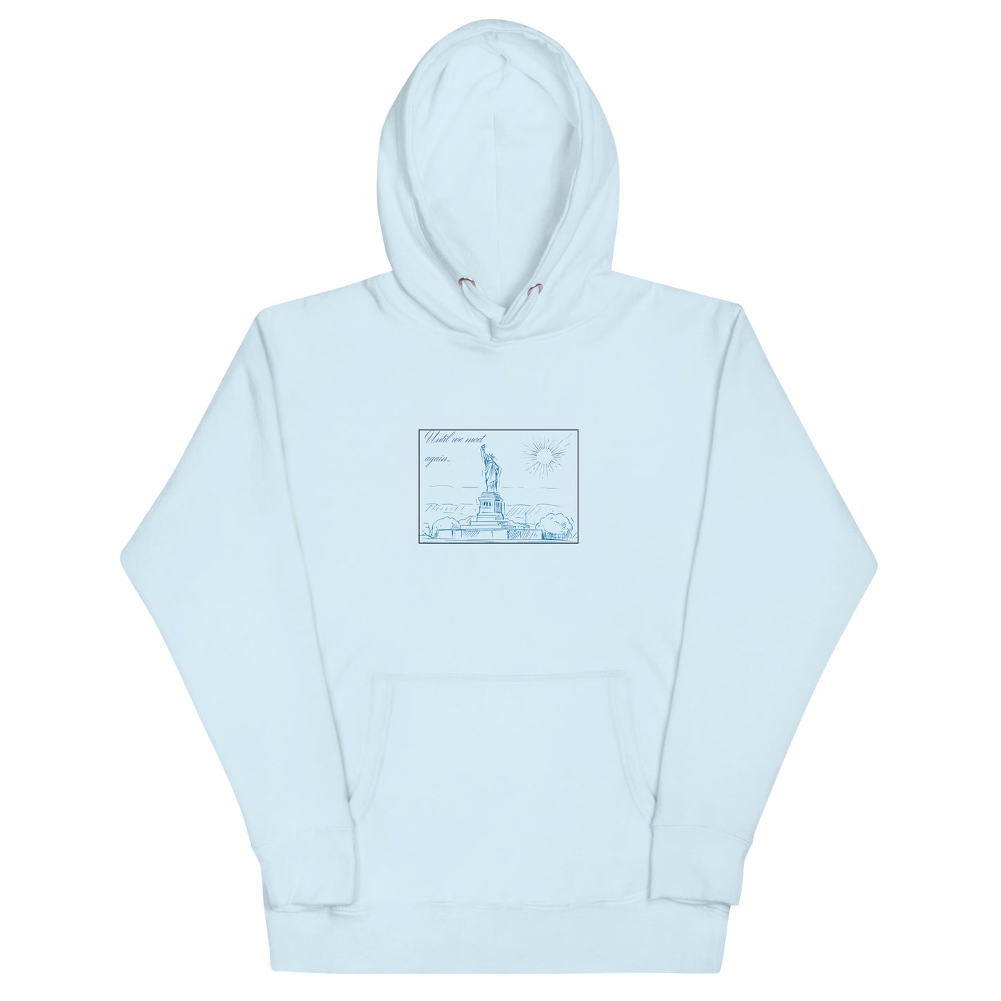 Farewell Bloom Hoodie - Left Placement image 1: Black version, size S with front view of the Until We Meet Again range.