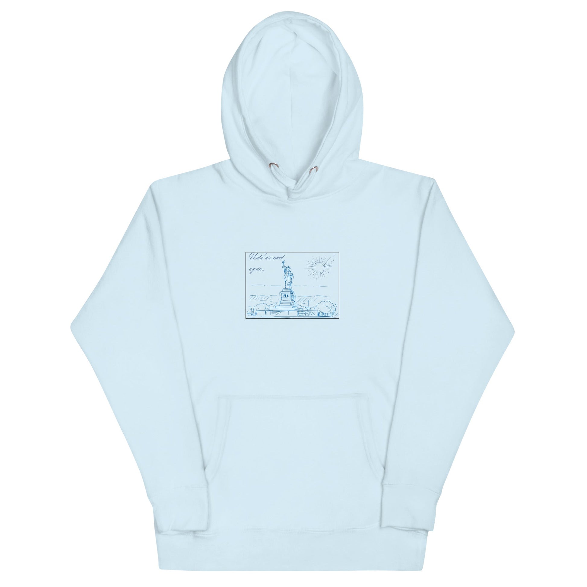 Farewell Bloom Hoodie - Left Placement image 1: Black version, size S with front view of the Until We Meet Again range.