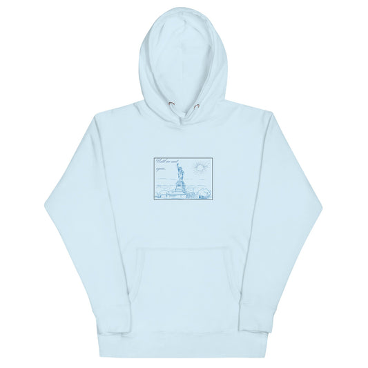 Farewell Bloom Hoodie - Left Placement image 1: Black version, size S with front view of the Until We Meet Again range.
