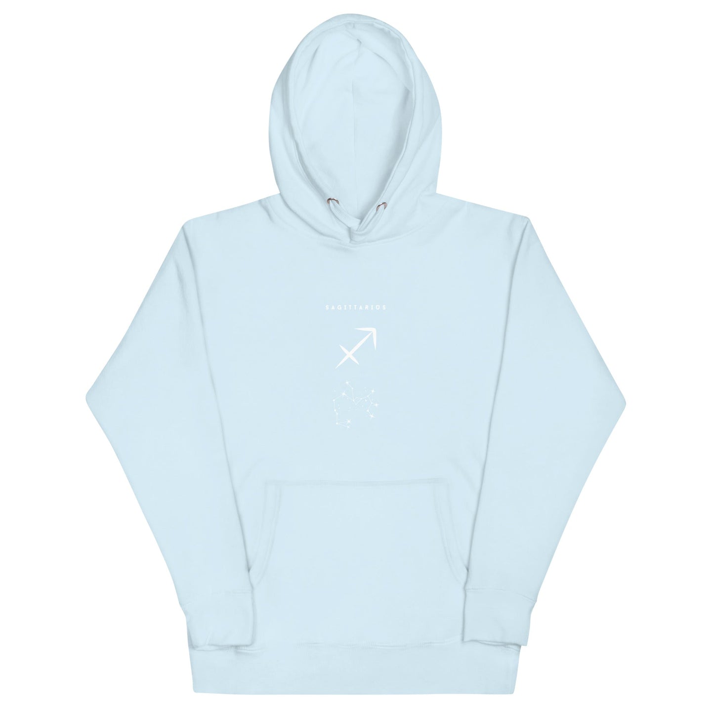 Arrowborne Hoodie - Left Placement image 13 in Maroon, size S, showing front view for the Sagittarius design.