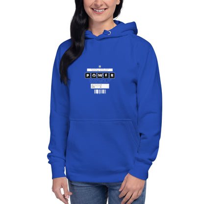 Image 6 of Black Impact Form Hoodie - Left Placement, size 3XL, with Shape Lives artwork visible in front view.