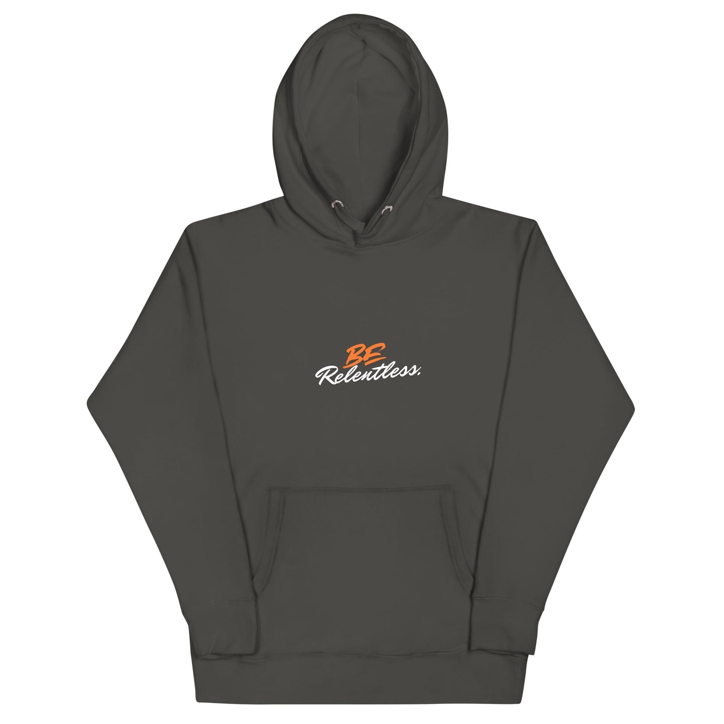Image 5 of Black Relentless Hoodie - Left Placement, size 2XL, with Be Relentless artwork visible in front view.
