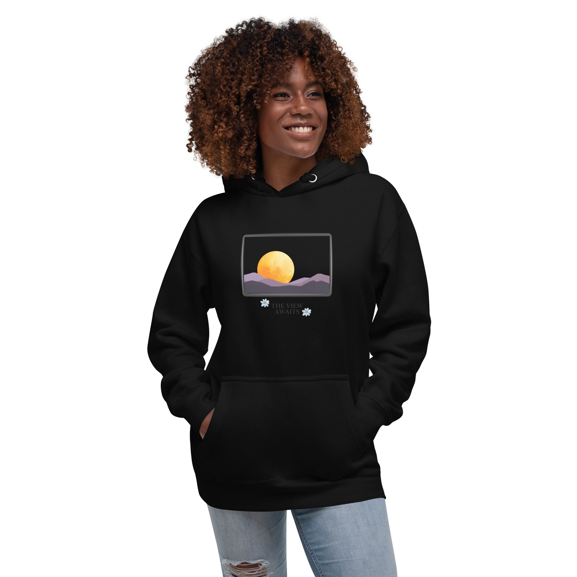 Avenor Hoodie product image 1 in Black, size S, with front view and design placement.