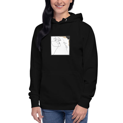 Faithline Hoodie - Left Placement image 7 in Navy Blazer, size S, showing front view for the Faith design.