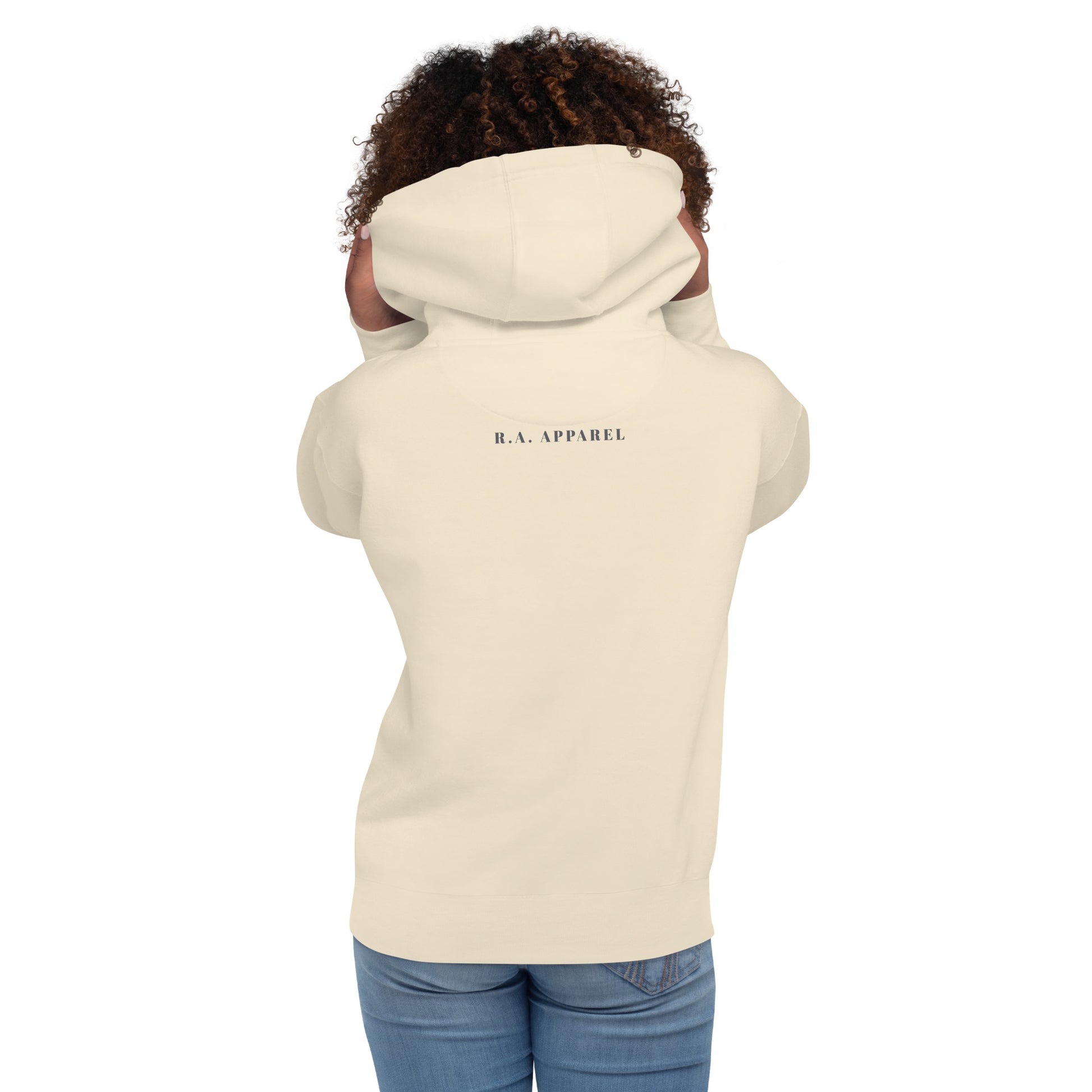 Avenor Hoodie image 74: Carolina Blue version, size XL with back view of the The View Awaits range.