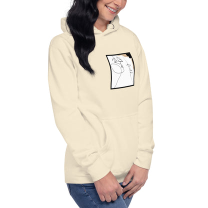Faithline Hoodie - Left Placement image 89: White version, size 2XL with front view, right-side angle of the Faith range.