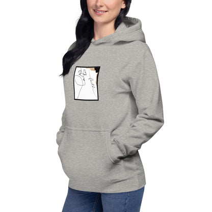 Image 16 of Maroon Faithline Hoodie - Left Placement, size XL, with Faith artwork visible in front view, left-side angle.
