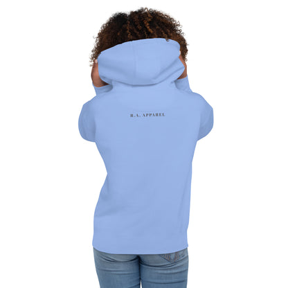 Avenor Hoodie image 58: Latte version, size L with back view of the The View Awaits range.