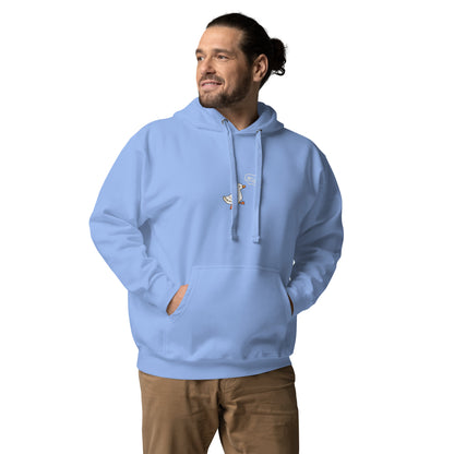 Quacksy Hoodie image 46 in Team Red, size S, showing front view for the Hello Duck design.