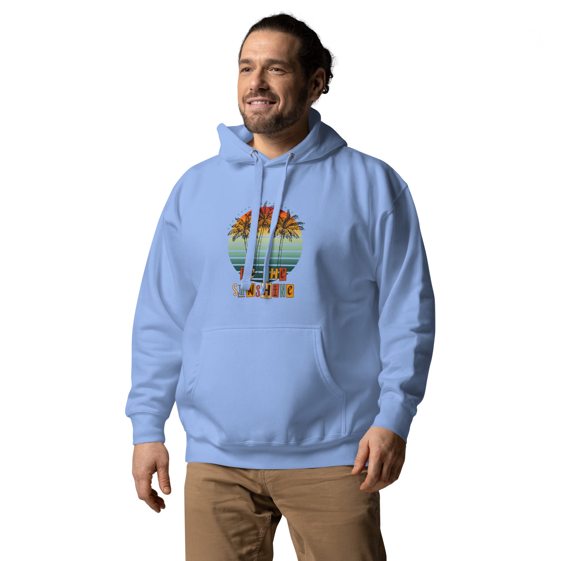 Solara Hoodie image 44 in Team Red, size XL, showing front view, left-side angle for the Be the Sunshine design.