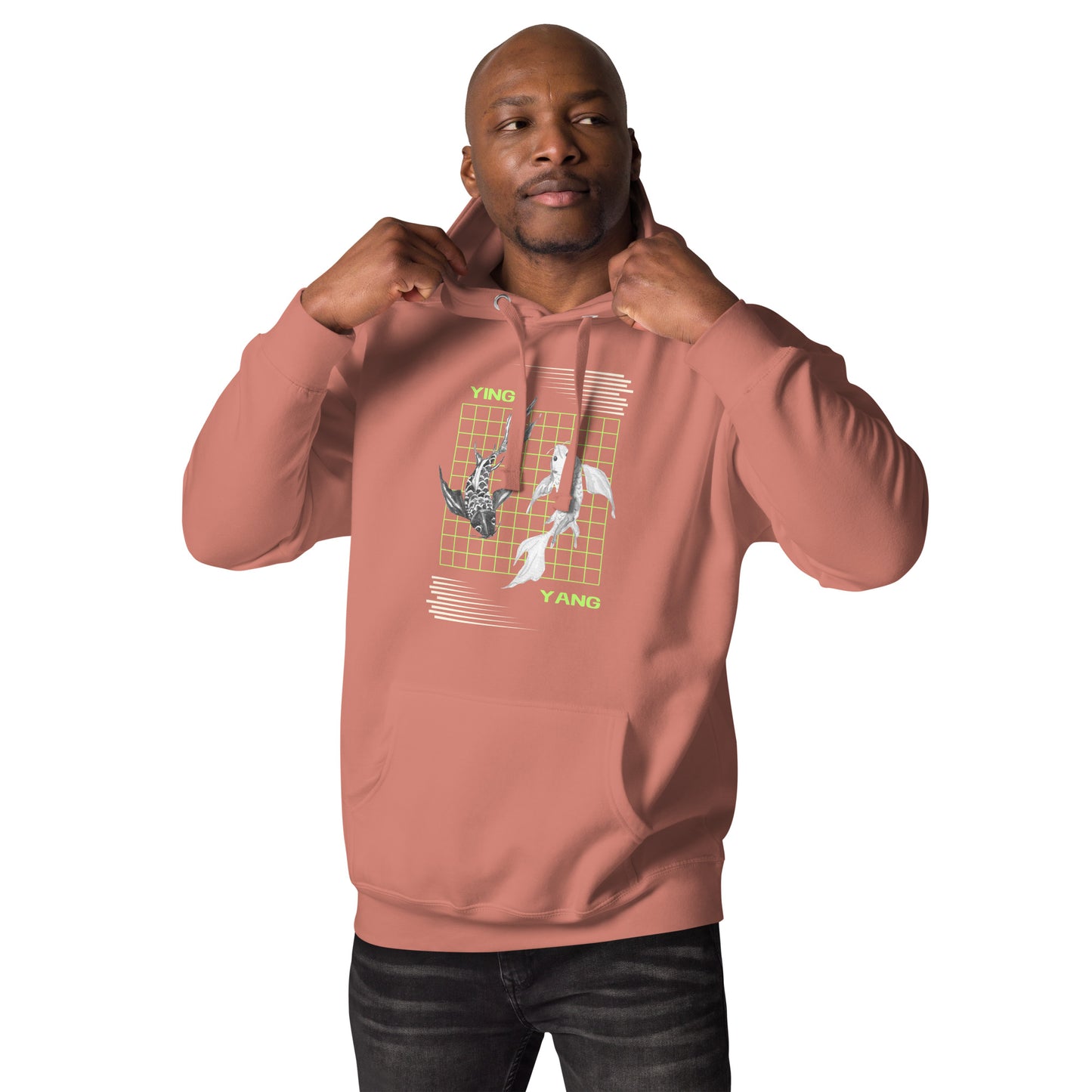 Equinoxe Hoodie product image 23 in Vintage Black, size L, with front view and design placement.