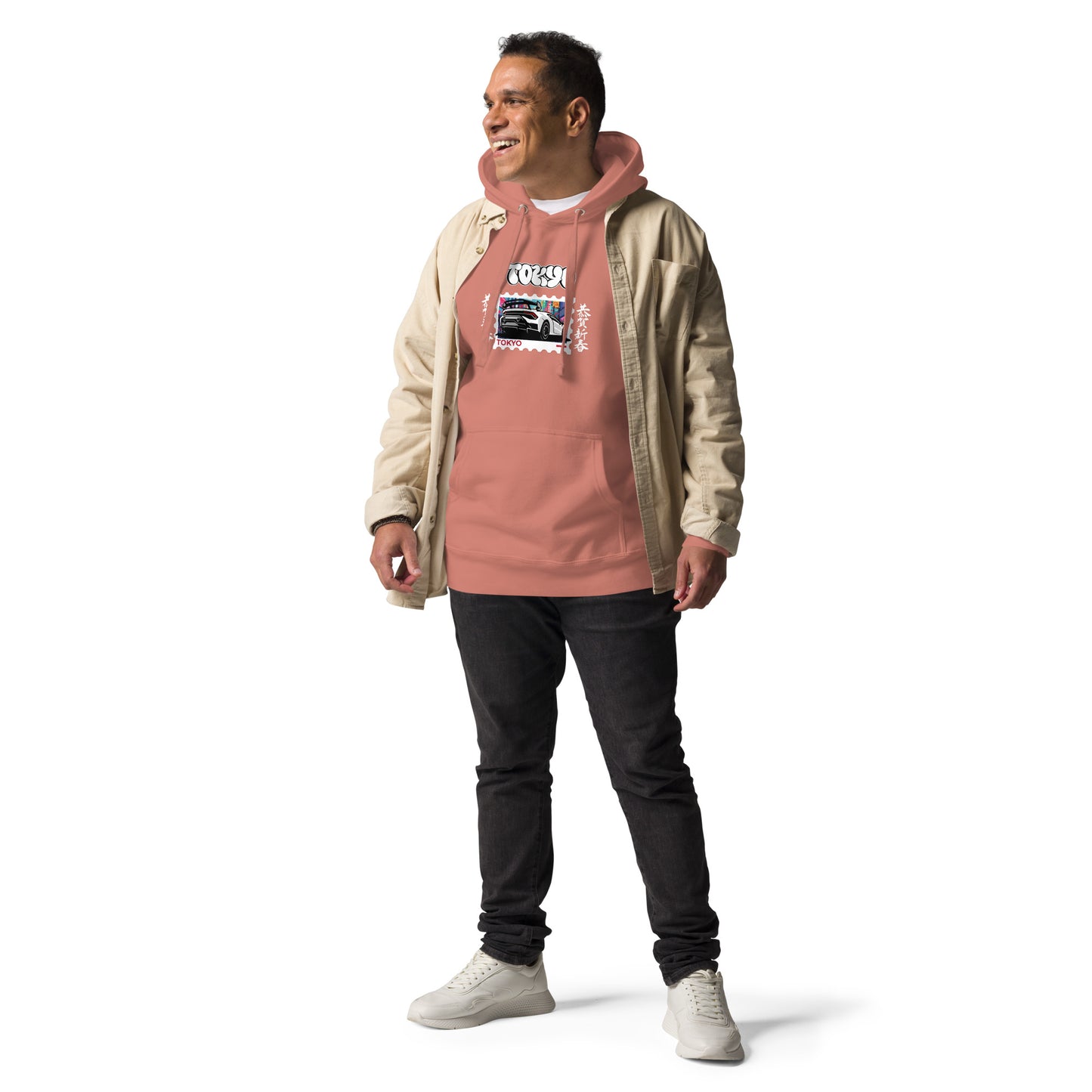 Tokyo Signal Hoodie - Left Placement product image 11 in Navy Blazer, size 2XL, with front view and left placement.