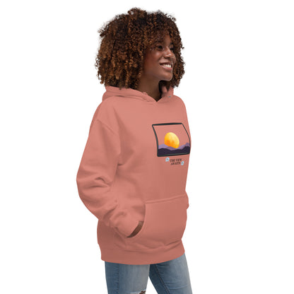 Avenor Hoodie product image 44 in Team Red, size XL, with front view, right-side angle and design placement.