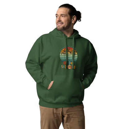 Image 22 of Vintage Black Solara Hoodie, size M, with Be the Sunshine artwork visible in front view.