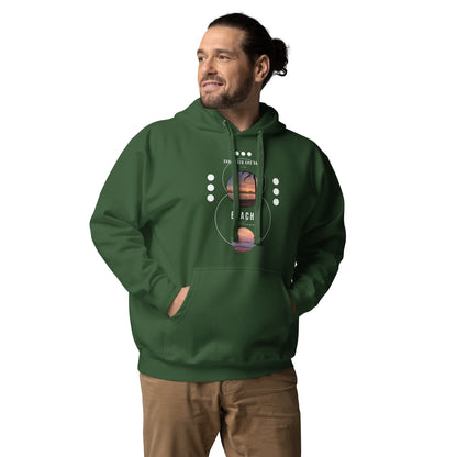 Coastline Attitude Hoodie - Left Placement image 34: Team Royal version, size XL with front view of the Beach Please range.