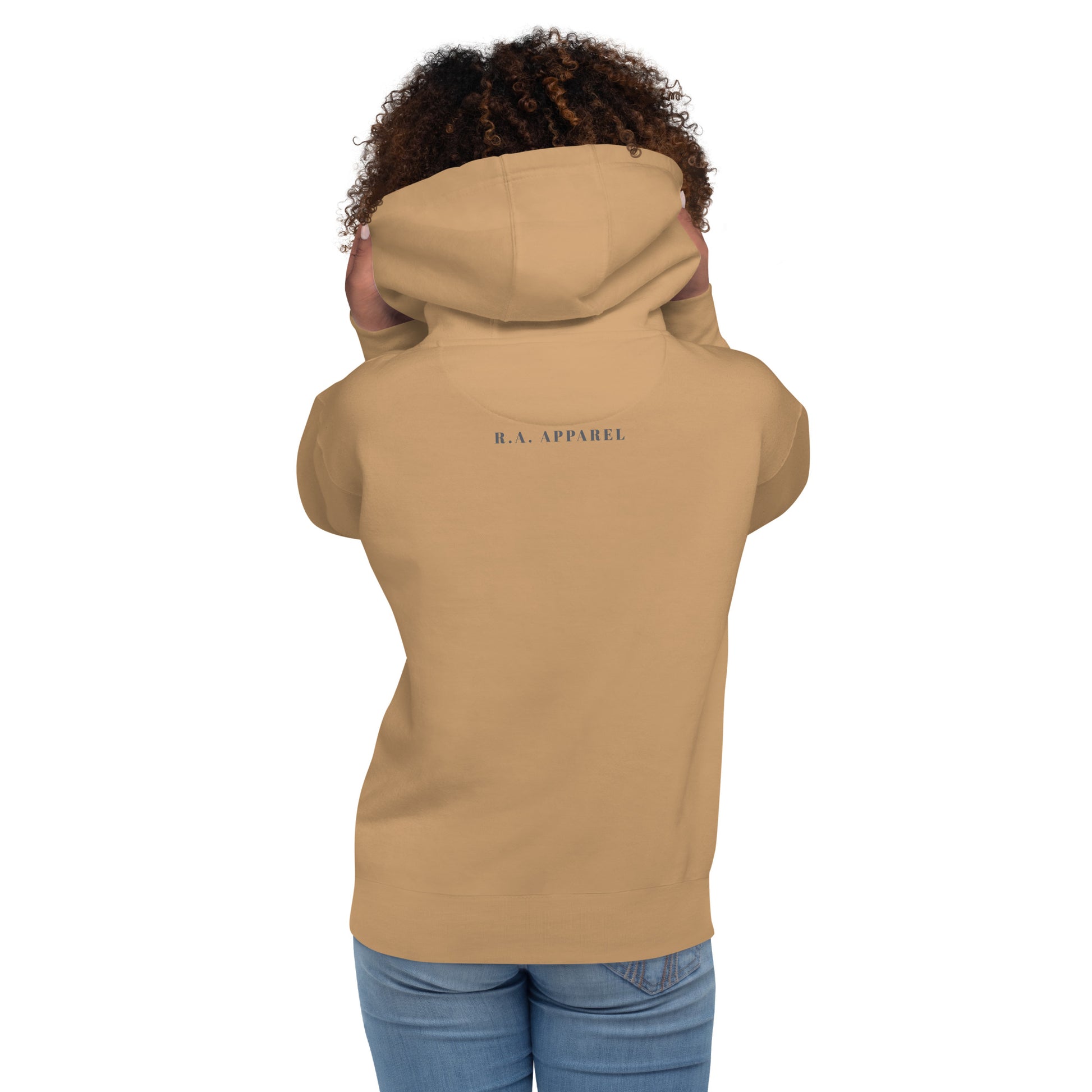 Avenor Hoodie image 50 in Adobe, size 2XL, showing back view for the The View Awaits design.