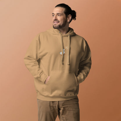 Quacksy Hoodie image 42: Military Green version, size M with front view of the Hello Duck range.