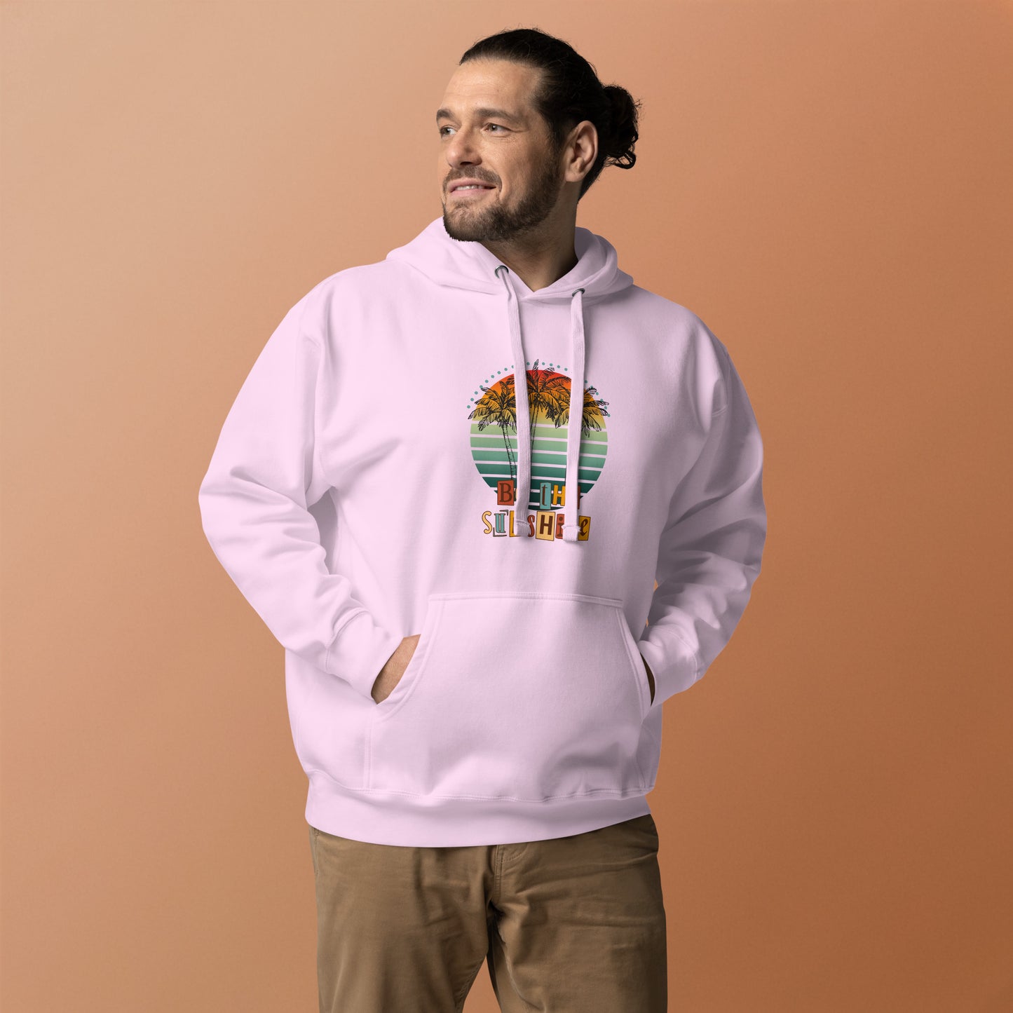 Solara Hoodie product image 51 in Dusty Rose, size S, with front view and design placement.
