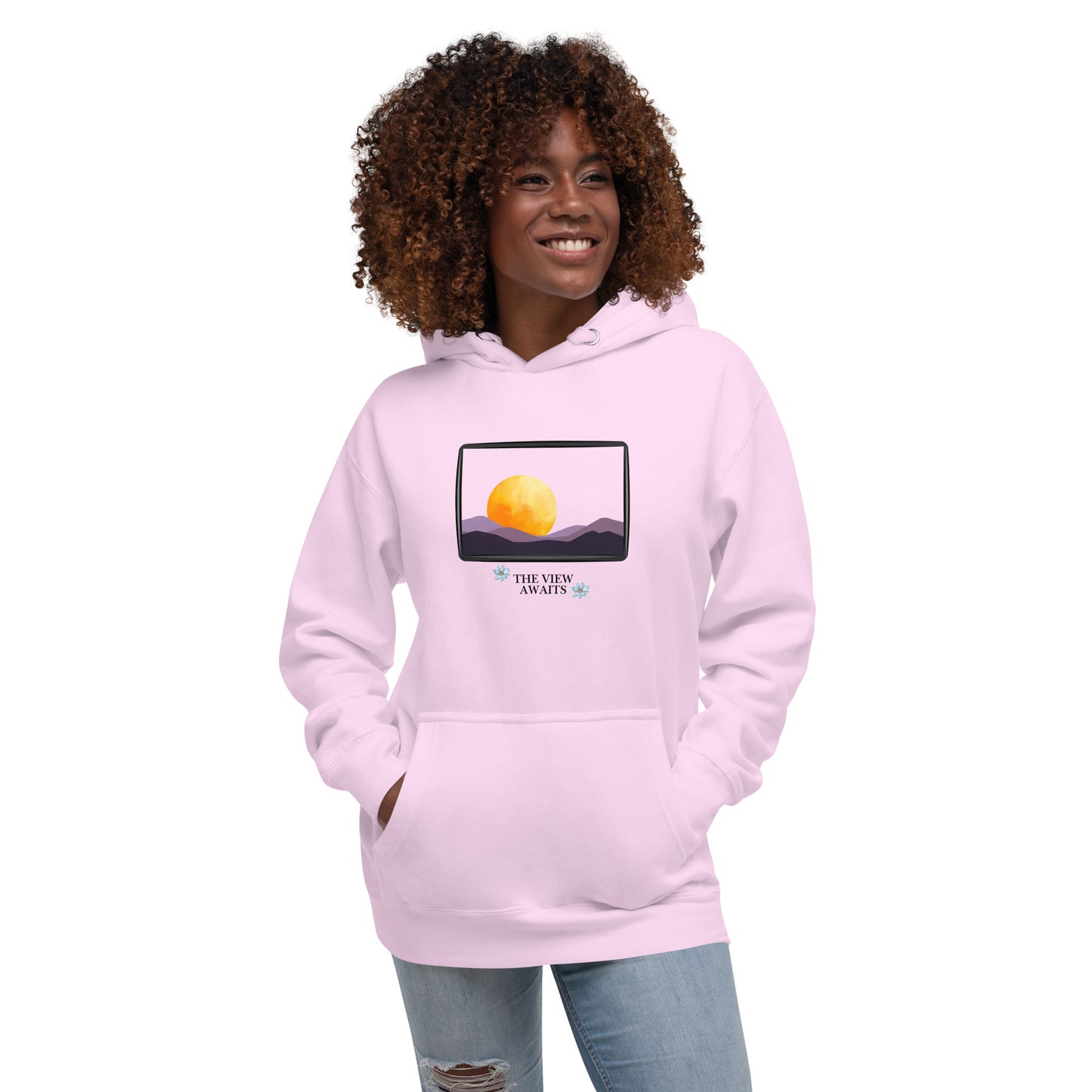 Avenor Hoodie image 65 in Khaki, size 2XL, showing front view for the The View Awaits design.