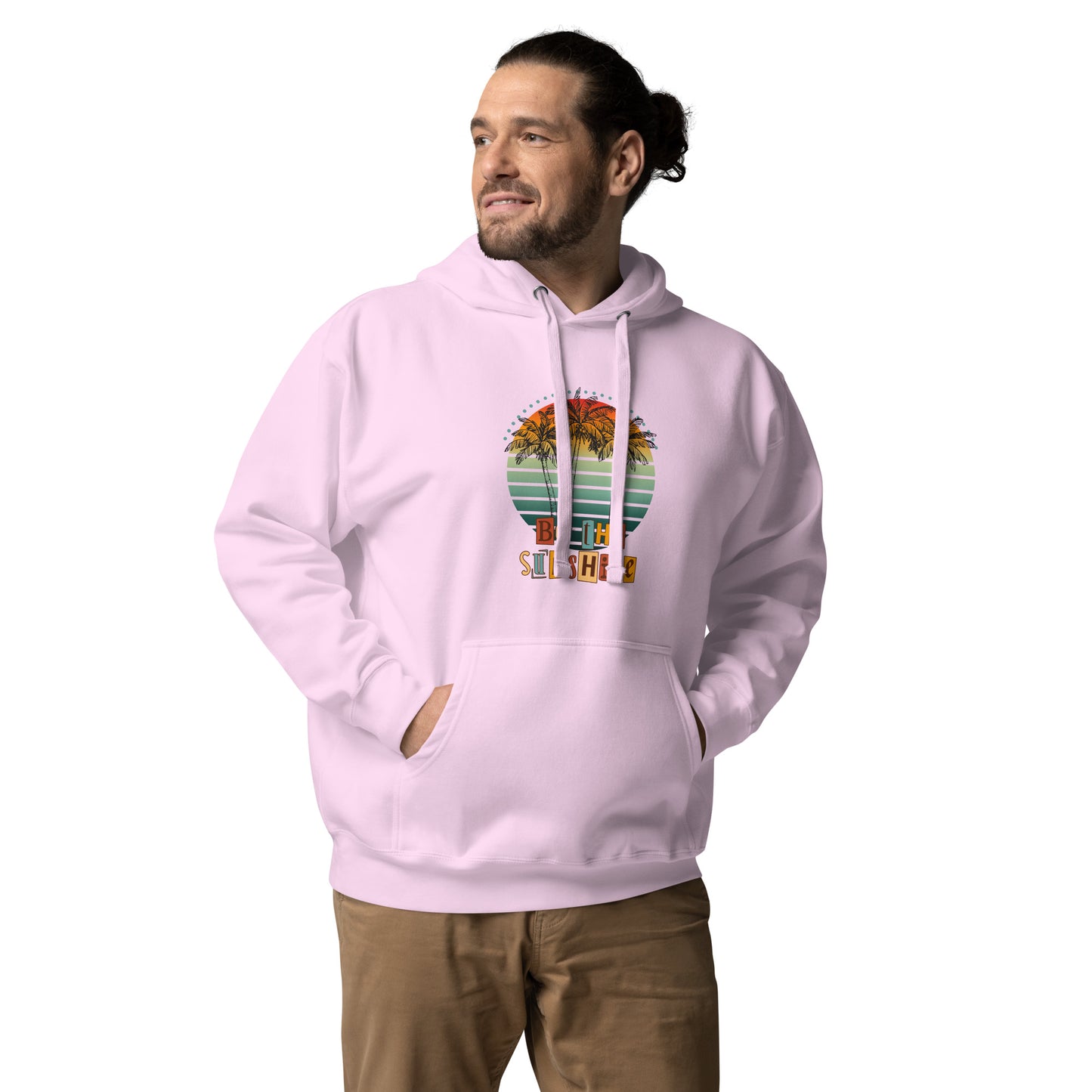 Image 49 of Adobe Solara Hoodie, size XL, with Be the Sunshine artwork visible in front view.