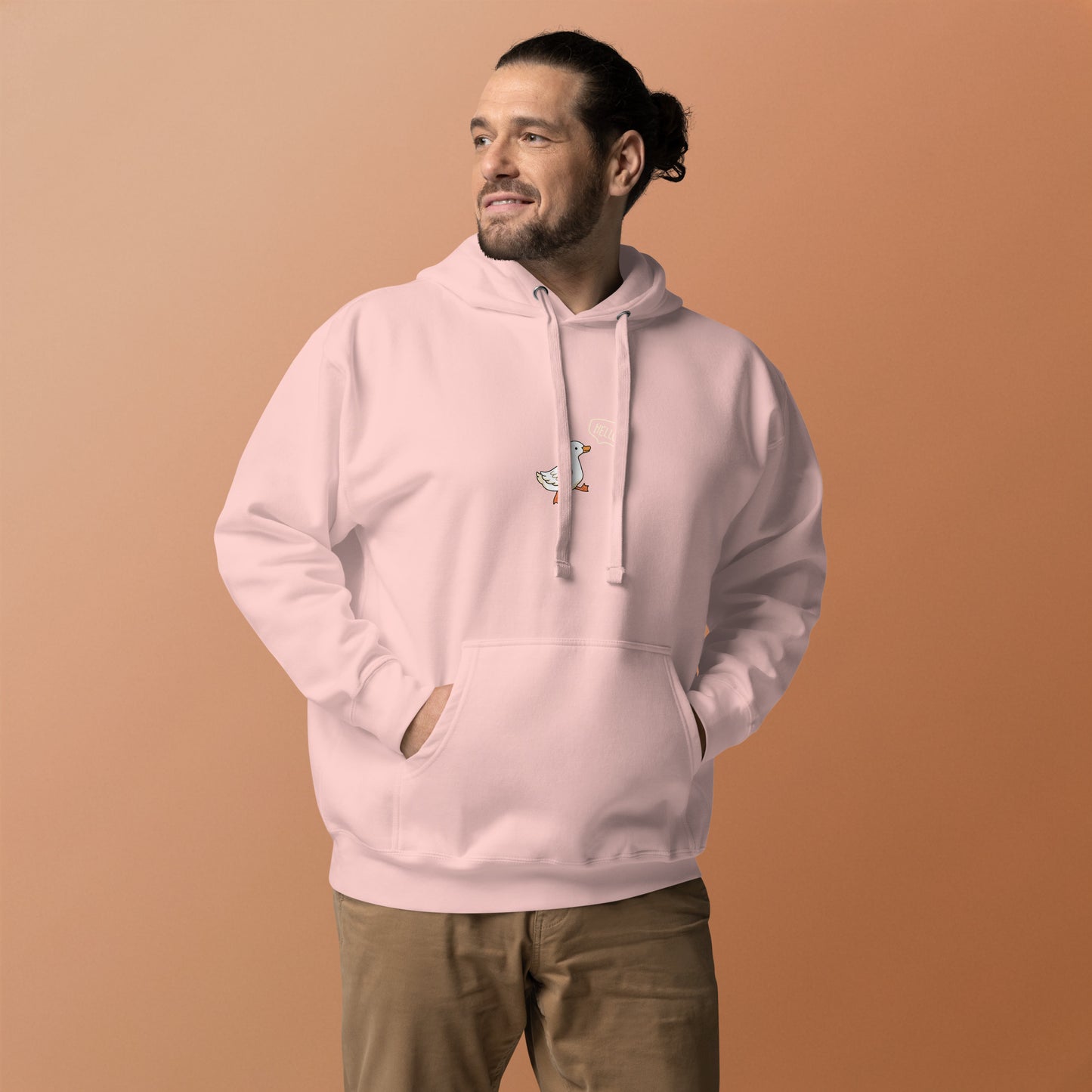 Quacksy Hoodie image 51: Adobe version, size S with front view of the Hello Duck range.
