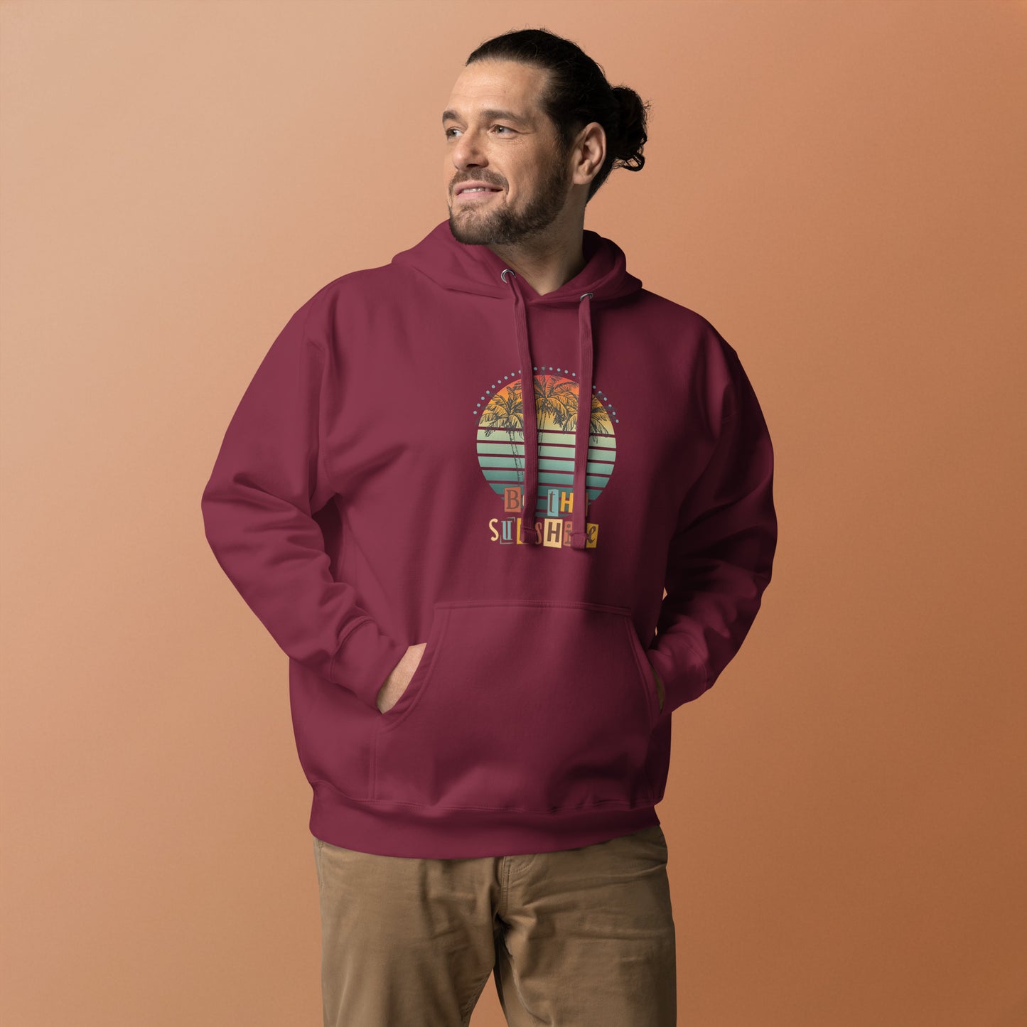 Solara Hoodie image 9: Navy Blazer version, size XL with front view of the Be the Sunshine range.