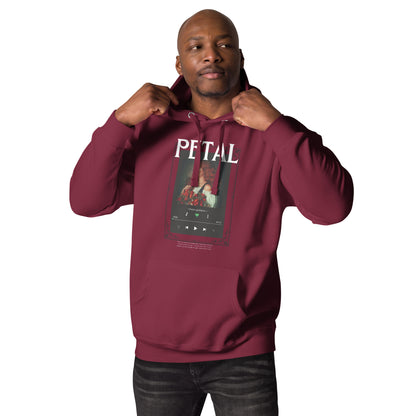 Petaline Hoodie product image 5 in Black, size 2XL, with front view and design placement.