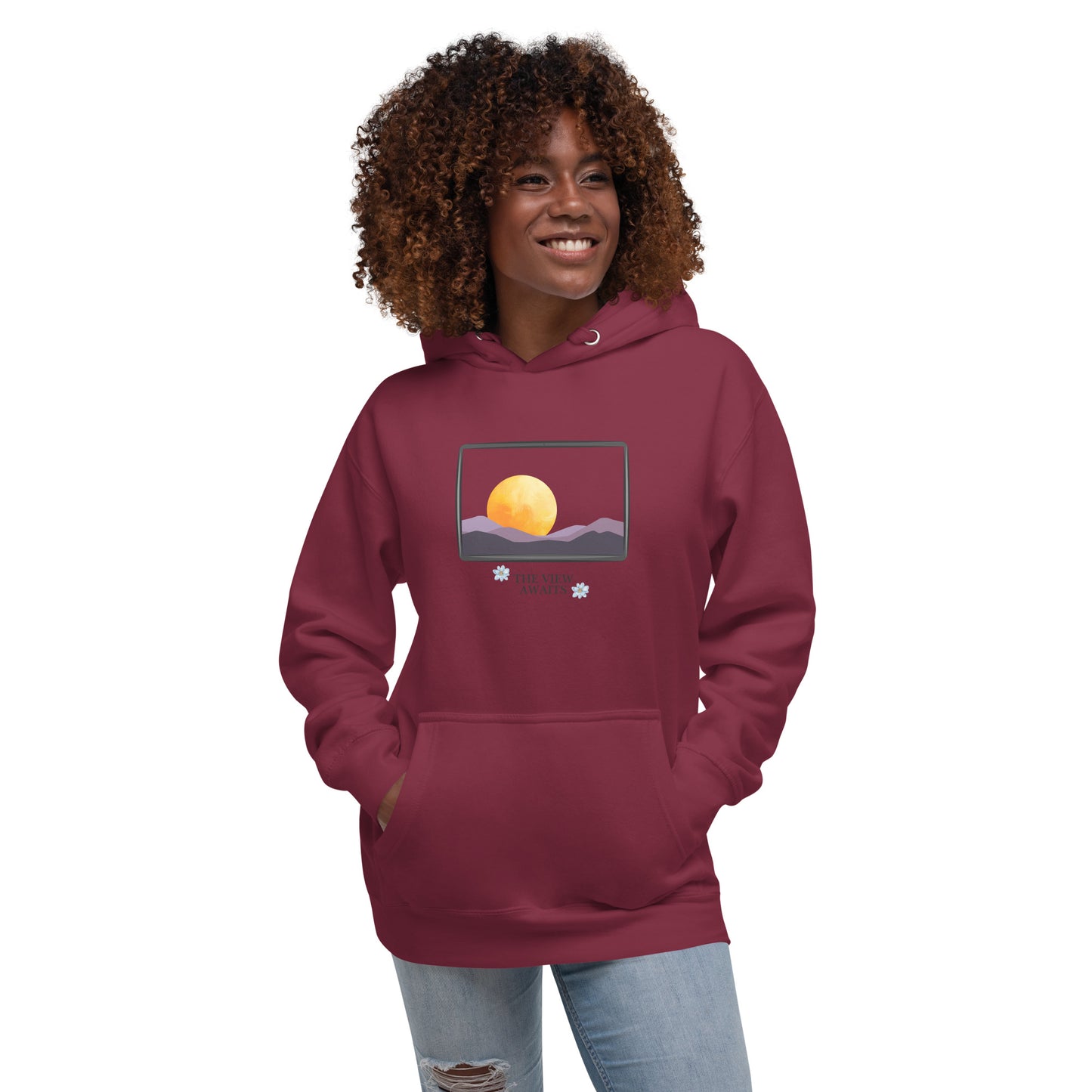 Avenor Hoodie image 9: Navy Blazer version, size XL with front view of the The View Awaits range.
