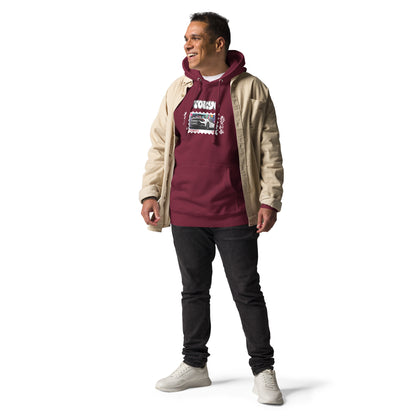 Tokyo Signal Hoodie - Left Placement image 7: Navy Blazer version, size S with front view of the Tokyo range.