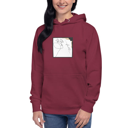Image 25 of Vintage Black Faithline Hoodie - Left Placement, size S, with Faith artwork visible in front view.
