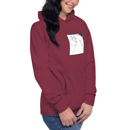 Faithline Hoodie - Left Placement image 30: Vintage Black version, size 3XL with front view, right-side angle of the Faith range.