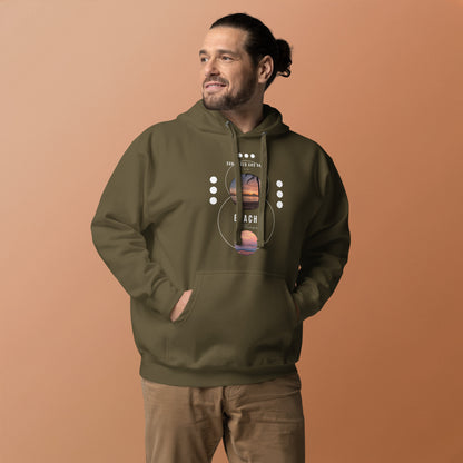Coastline Attitude Hoodie - Left Placement product image 24 in Charcoal Heather, size 3XL, with front view and left placement.