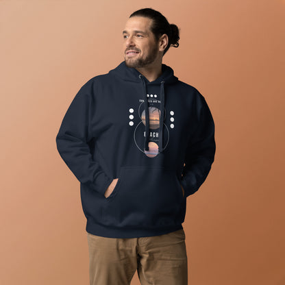 Coastline Attitude Hoodie - Left Placement image 18: Maroon version, size 3XL with front view of the Beach Please range.