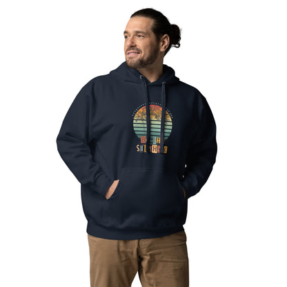Solara Hoodie by R.A. Apparel, image 4, front view, Black, size XL, design placement.