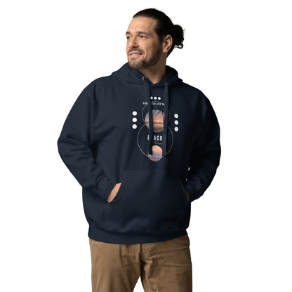 Coastline Attitude Hoodie - Left Placement product image 16 in Maroon, size XL, with front view and left placement.