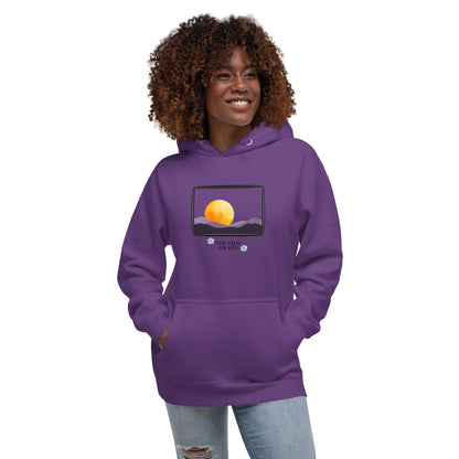 Avenor Hoodie image 25 in Vintage Black, size 2XL, showing front view for the The View Awaits design.