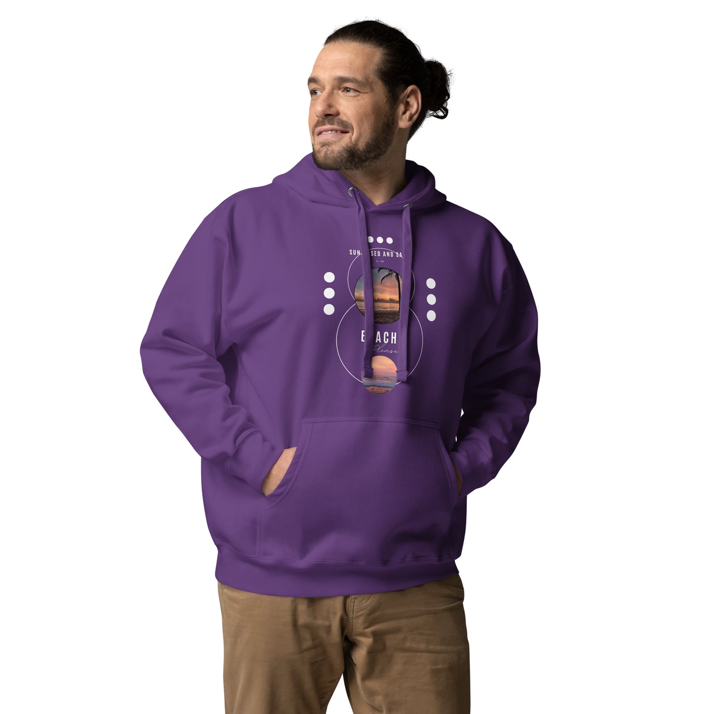 Coastline Attitude Hoodie - Left Placement by R.A. Apparel, image 28, front view, Vintage Black, size XL, left placement.