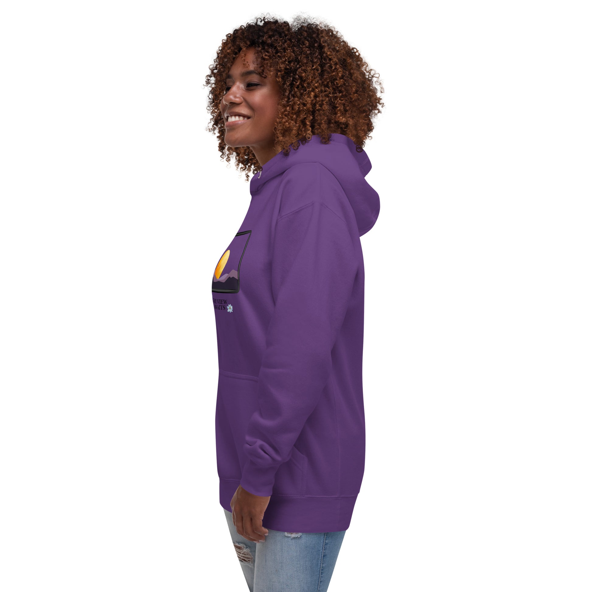 Avenor Hoodie by R.A. Apparel, image 27, front view, left-side angle, Team Royal, size M, design placement.