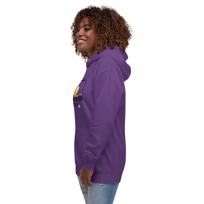 Avenor Hoodie by R.A. Apparel, image 27, front view, left-side angle, Team Royal, size M, design placement.
