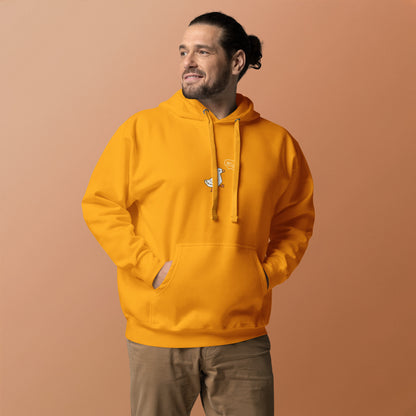 Quacksy Hoodie by R.A. Apparel, image 45, front view, Military Green, size 2XL, design placement.