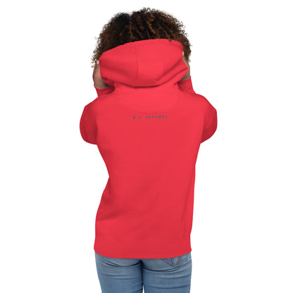 Avenor Hoodie product image 34 in Purple, size XL, with back view and design placement.