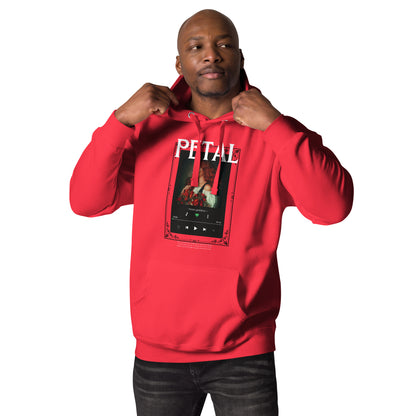 Petaline Hoodie product image 19 in Charcoal Heather, size XL, with front view and design placement.