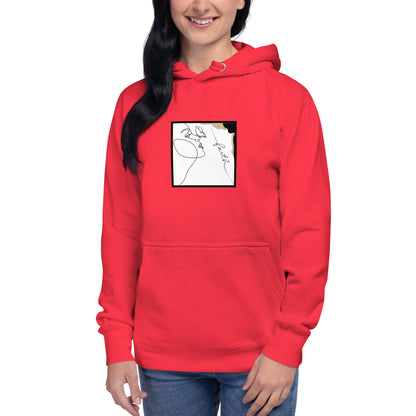 Faithline Hoodie - Left Placement by R.A. Apparel, image 79, front view, Bone, size S, left placement.