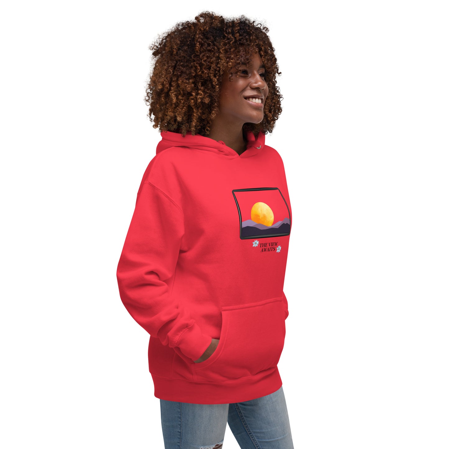 Avenor Hoodie image 36: Forest Green version, size S with front view, right-side angle of the The View Awaits range.