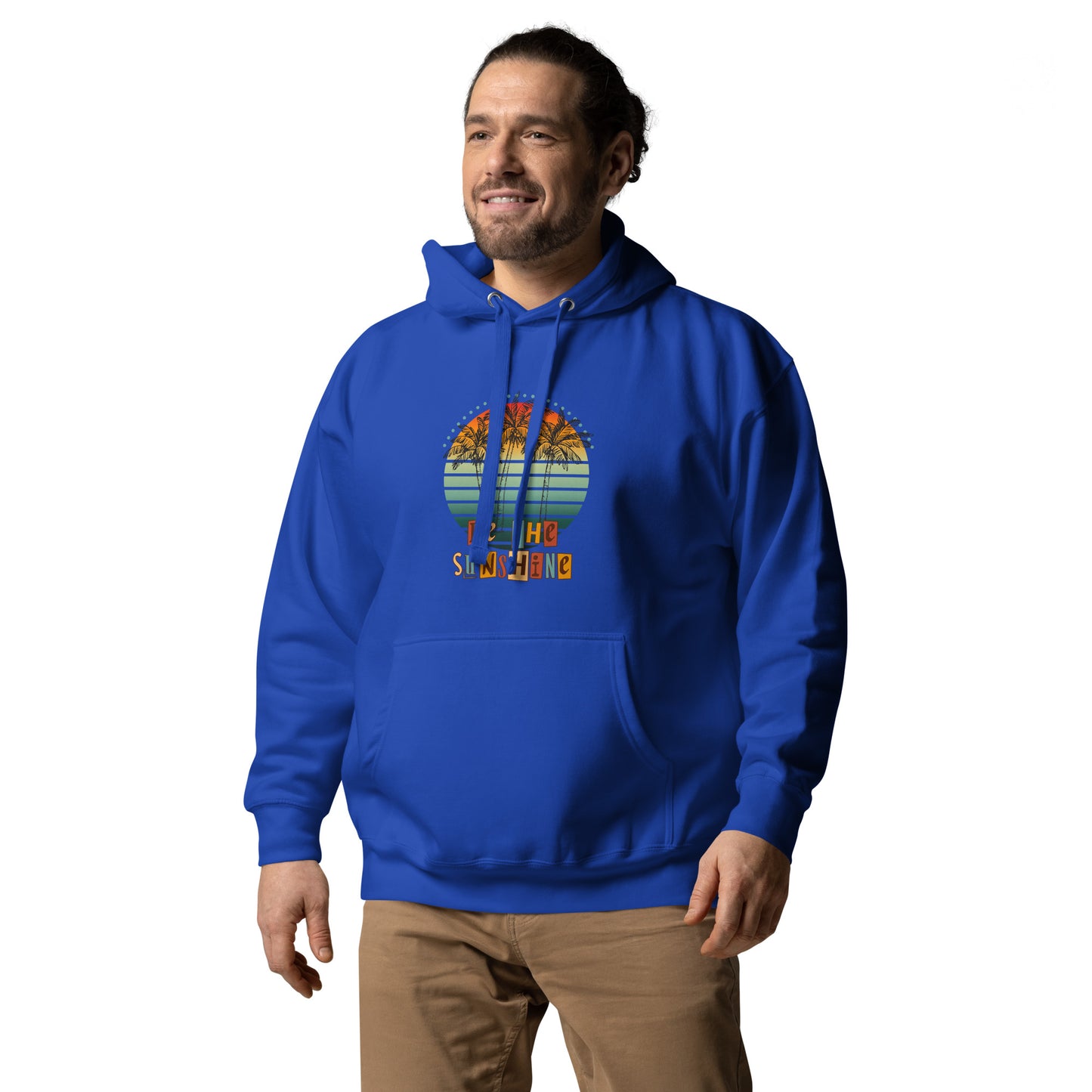 Solara Hoodie by R.A. Apparel, image 17, front view, left-side angle, Charcoal Heather, size M, design placement.