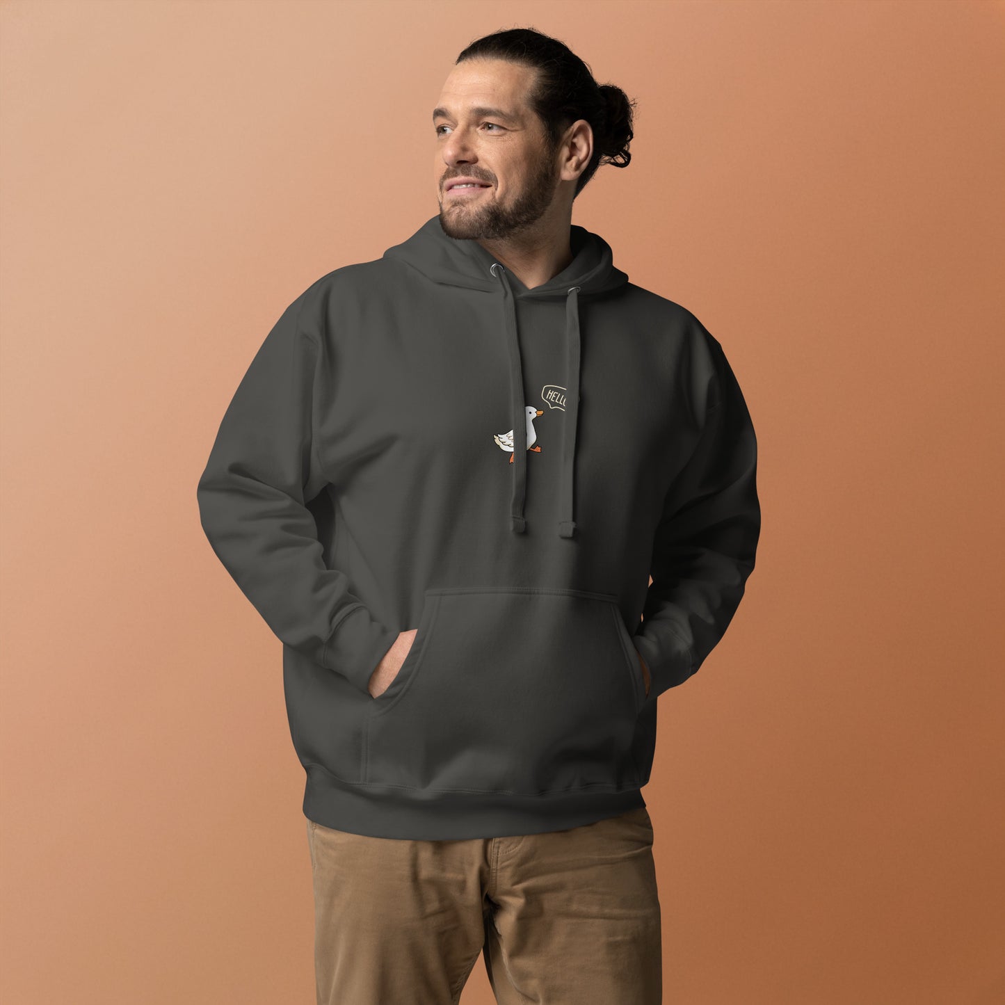 Quacksy Hoodie product image 15 in Maroon, size 2XL, with front view and design placement.