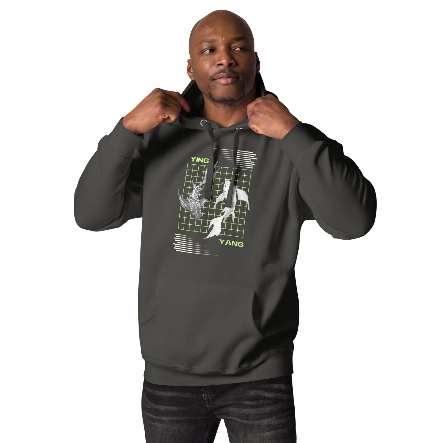 Equinoxe Hoodie product image 9 in Navy Blazer, size XL, with front view and design placement.