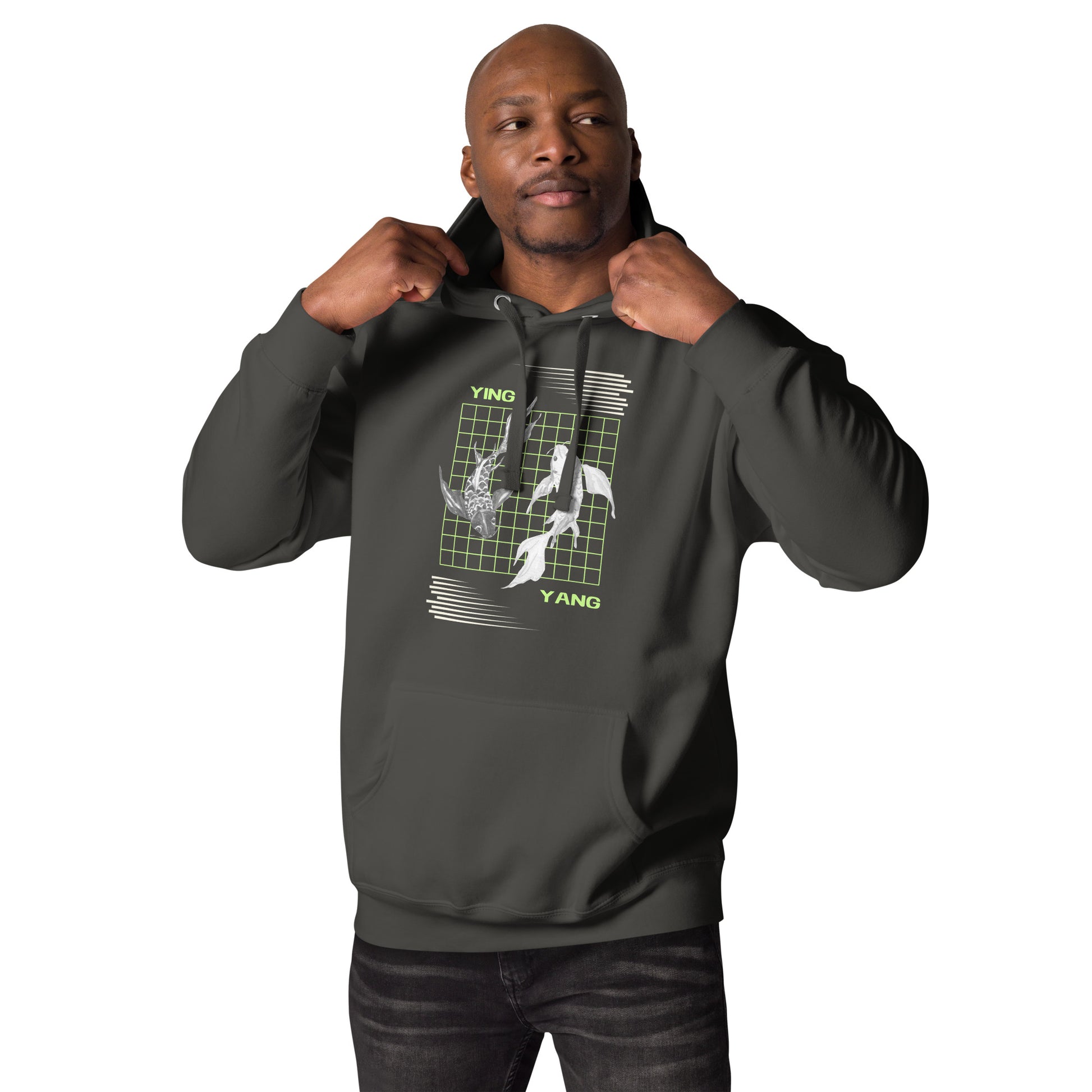 Equinoxe Hoodie product image 9 in Navy Blazer, size XL, with front view and design placement.
