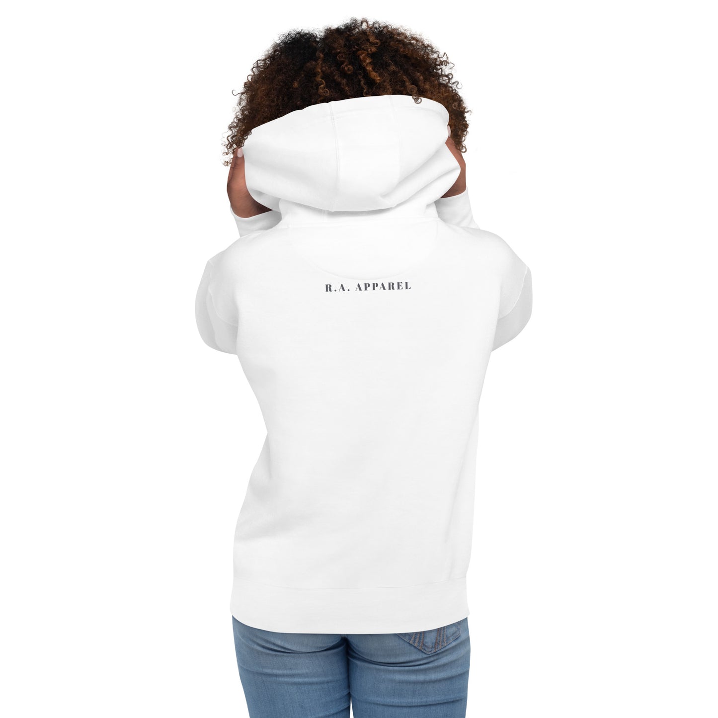 Avenor Hoodie image 78 in Light Pink, size L, showing back view for the The View Awaits design.
